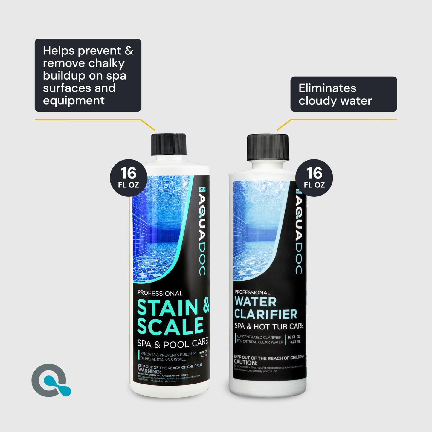 Hot Tub Chemicals Starter Kit - Chlorine Spa Starter Kit Chemicals for Hot Tub - Convenient Hot Tub Starter Kit & ph Control Kit - Effective Chlorine pH Balancer & Inflatable Hot Tub Chemical Kit
