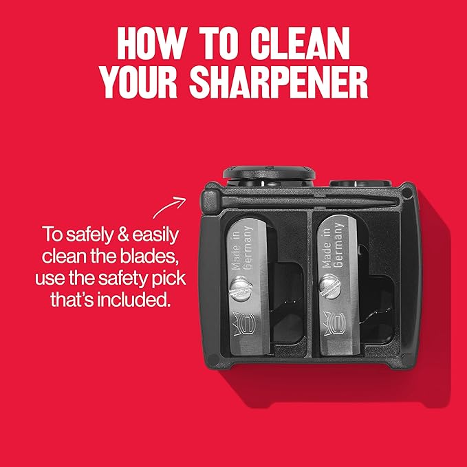 Revlon Universal Points Sharpener for Wooden & Plastic Makeup Pencils, Fits Small to Large Sizes, Easy to Clean, 1 Count (Pack of 2)