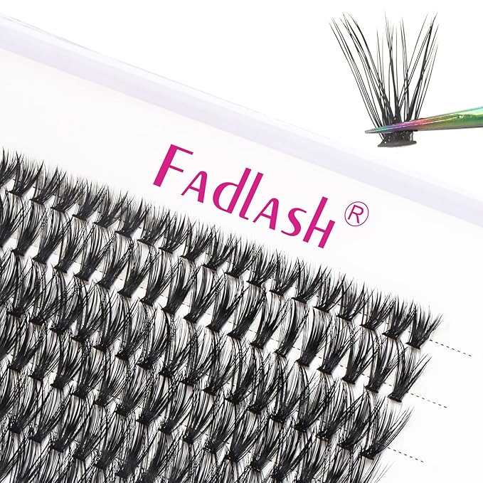 Individual Lashes 10D 20D 30D 40D Lash Clusters Extensions Wispy Cluster Lashes Natural Look Eyelash Clusters Individual Lash Extension Supplies (40D-0.07D, 13mm)