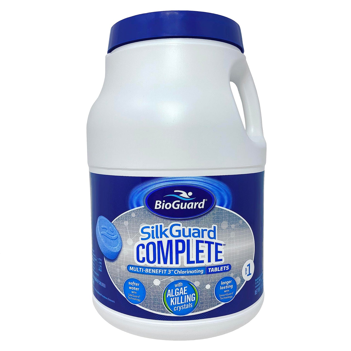 BioGuard SilkGuard Complete 3” Chlorinating Tablets, 7.5 lb, Chlorine Tablets for Sanitizing Swimming Pools