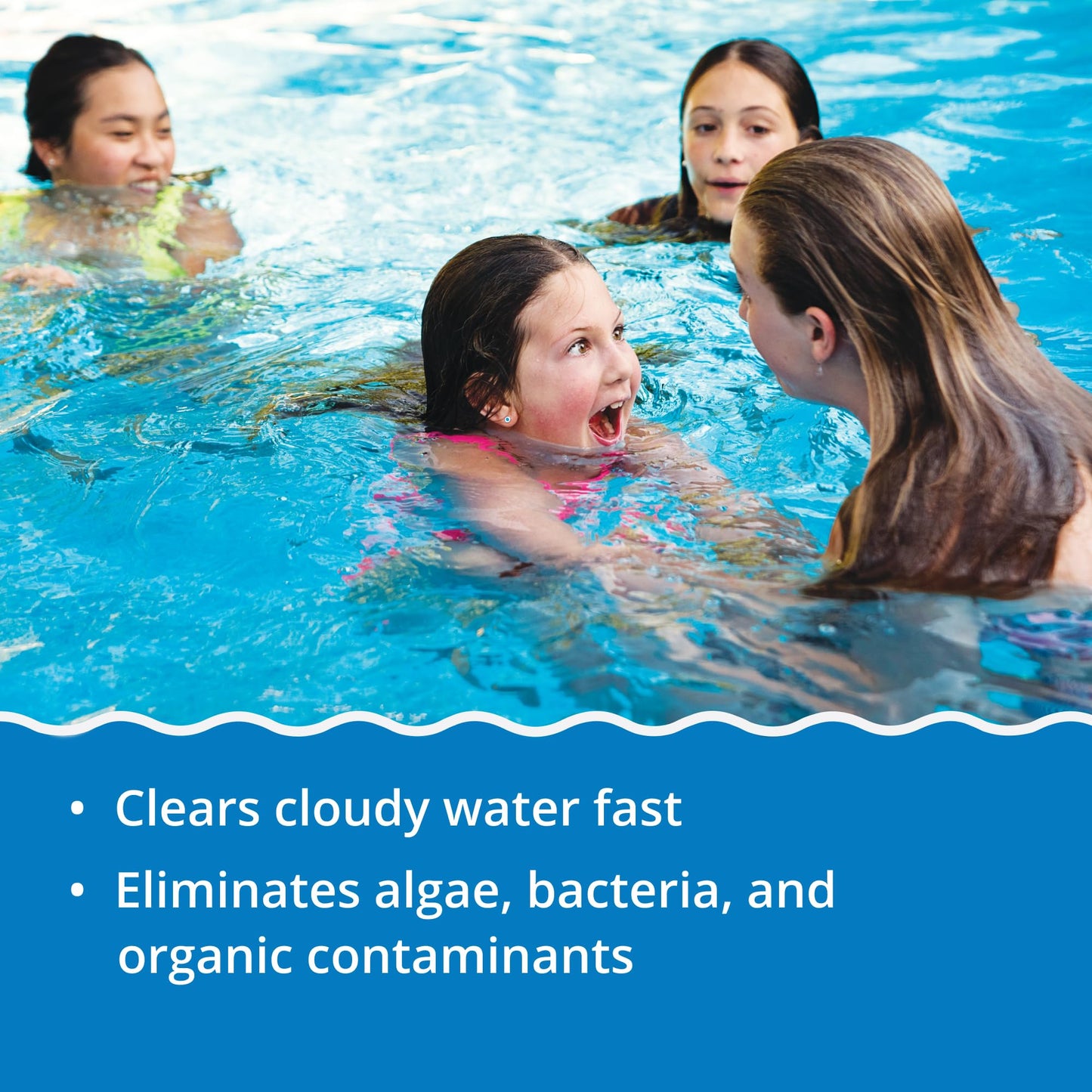 In The Swim Premium 3-in-1 Pool Shock - Di-Zap Contains Dichlor, Algaecide, and Stabilizer - 12 x 1 lb. Bags