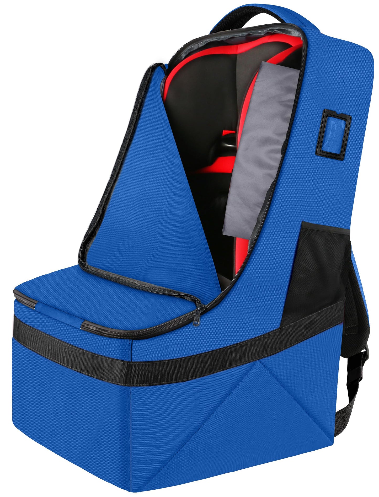 YOREPEK Car Seat Travel Bag, Padded Car Seats Backpack for Air Travel, Heavy Duty Carseat Travel Bag for Airplane, Airport Gate Check Bag (Blue)