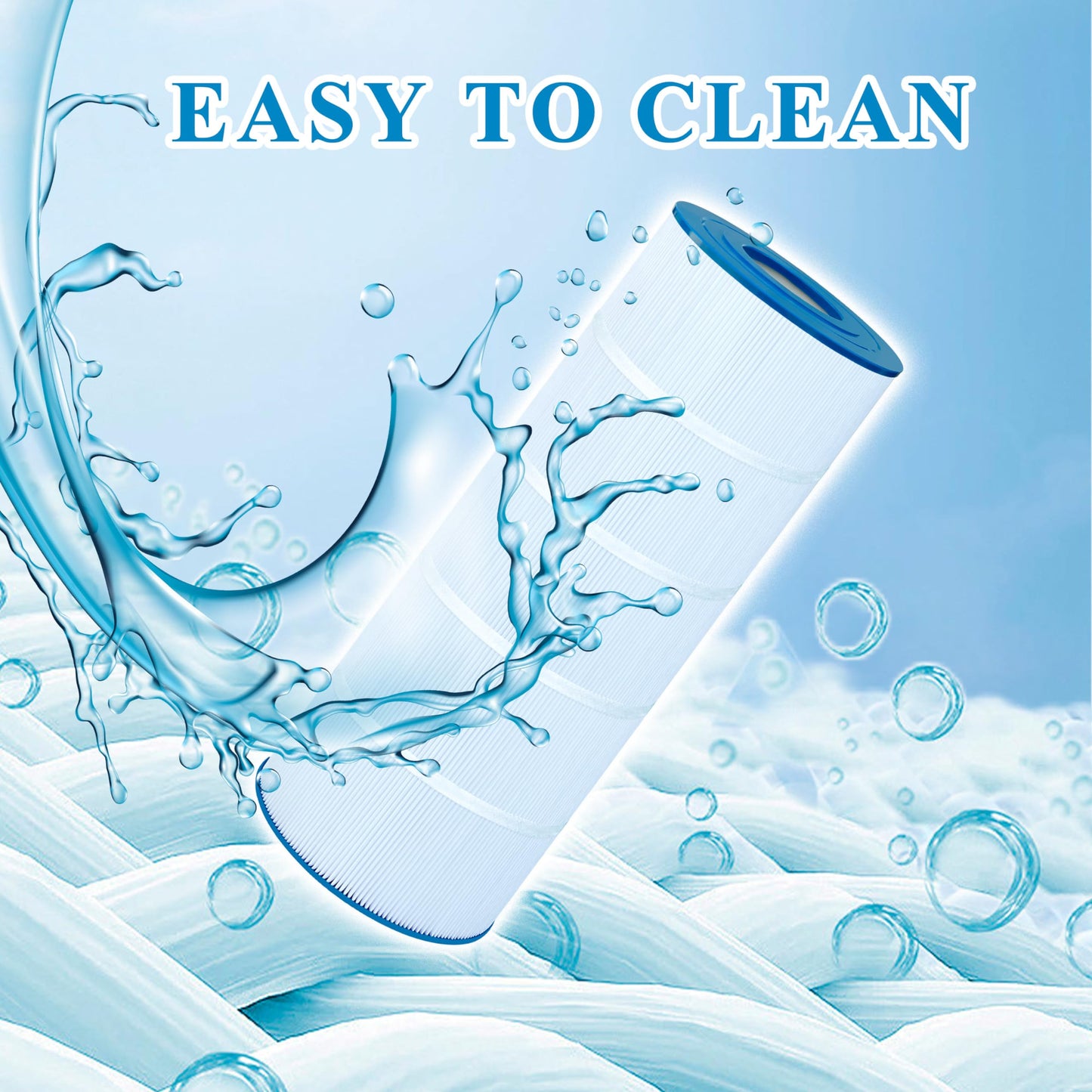 Chryseos Pool Filter Compatible with C-8412, PA120, C1200, CX1200RE, FC-1293, Clearwater II 125, Pro Clean 125,1 Pack
