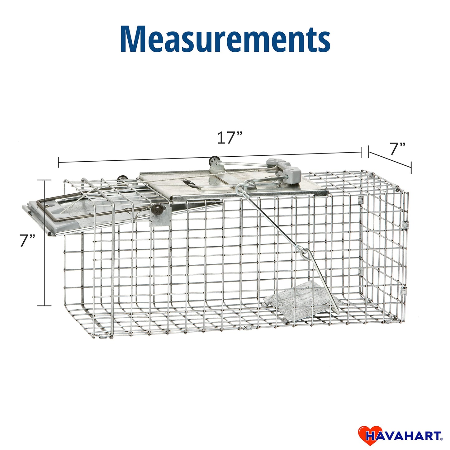Havahart Easy-Set Catch and Release Small 1-Door Humane Live Animal Trap for Squirrels, Rabbits, Skunks, and Other Small Animals - 1083