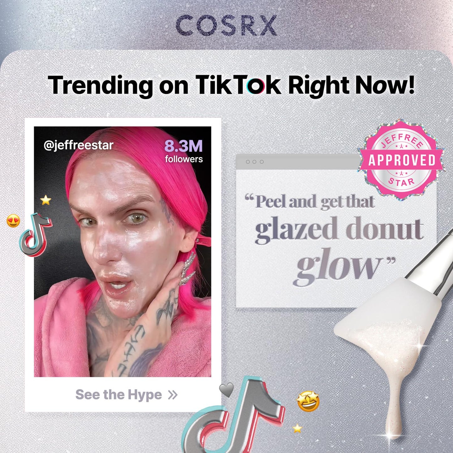 COSRX PDRN EXOSOME Glaze Wrapping Mask with SALMON DNA PDRN, Instant Glow, Easy Peel-Off Overnight Mask for Glass Skin, Firmness, Elasticity & Skin Texture Care,1.69 fl. Oz, Korean Skin Care