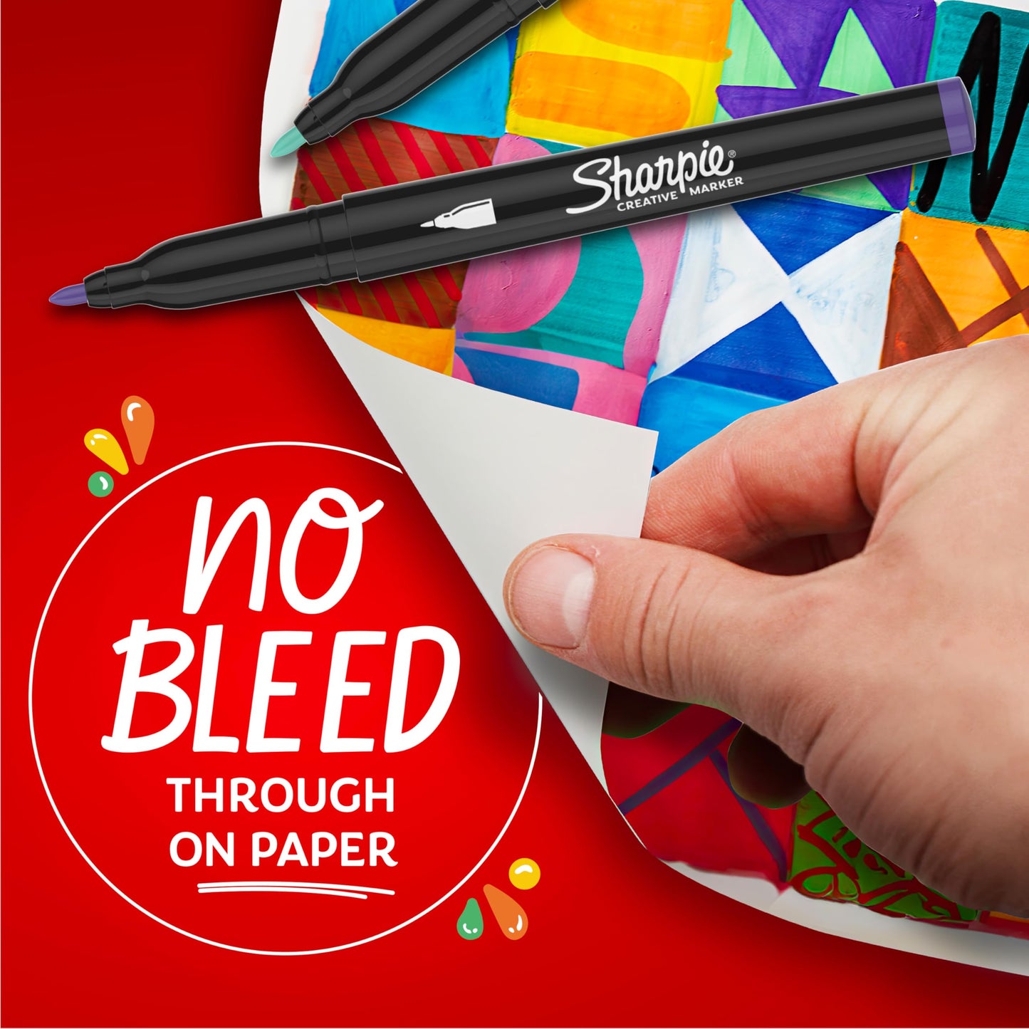 Sharpie Creative Markers, Water-Based Acrylic Paint Markers, Fine Tip, Assorted, 12 Count