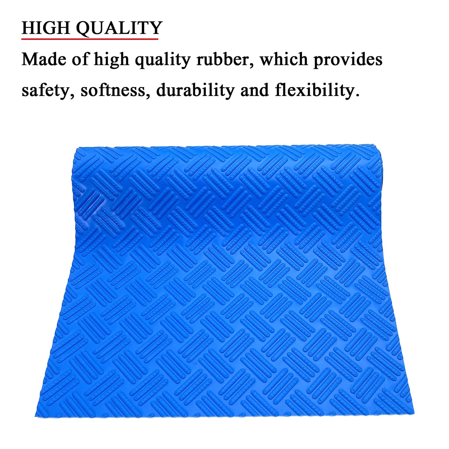 SKARUMMER Swimming Pool Ladder Mat - Protective Pool Ladder Pad Step Mat with Non-Slip Texture, Blue Medium Blue Medium Pool Step Mat, Pool Liner Protection Mat (36 X 36 inch)