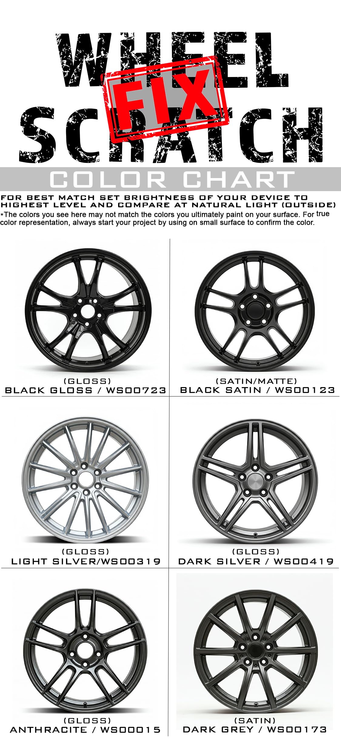 Wheel Scratch Fix® Gloss Black Touch Up Paint for Cars - DIY Alloy Wheel Repair Kit, Curb Rash Remover with Fast-Drying Pen - Long-Lasting OEM Finish Car Rim Paint for Scuffs and Chips at Home (Gloss Black)