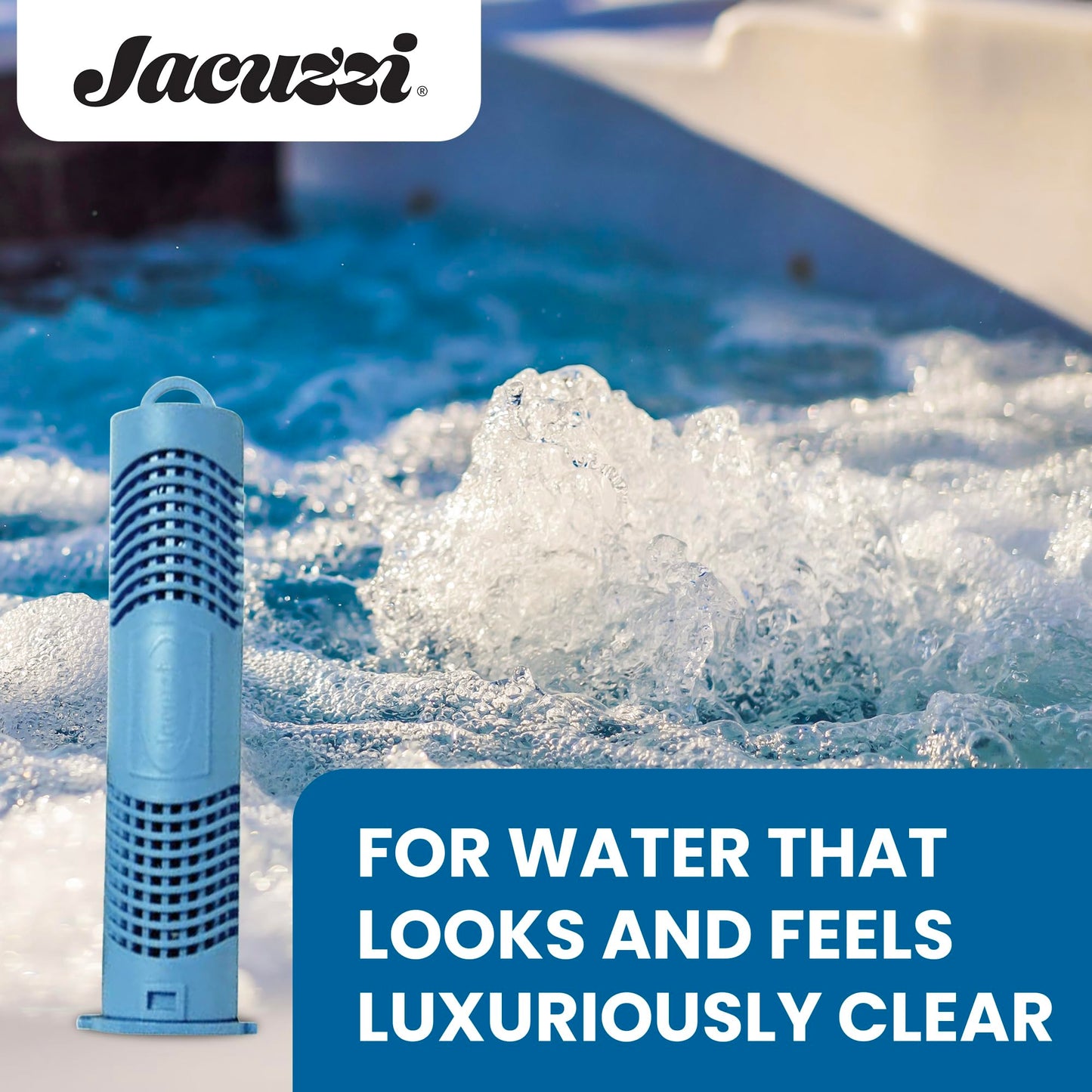 Jacuzzi ProClear Mineral Spa Sanitizer Cartridge – 2890-185, Hot Tub Mineral Cartridge for J-300, J-400 & J-500 Series, Easy-to-Install Design Supports Balanced Water and Reduced Chemical Use
