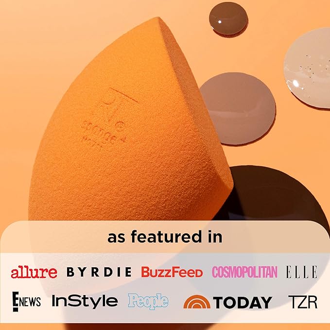 Real Techniques Miracle Complexion Beauty Sponge Makeup Blender with Case