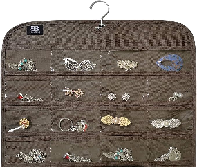 BB Brotrade Hanging Jewelry Organizer,Accessories Organizer,80 Pocket Organizer for Holding Jewelries