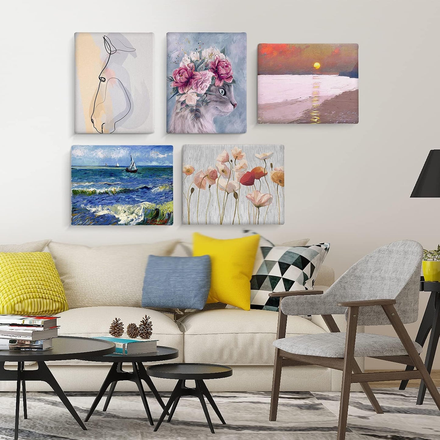 20 Pack Canvases for Painting with 8x10, Painting Canvas for Oil & Acrylic Paint.