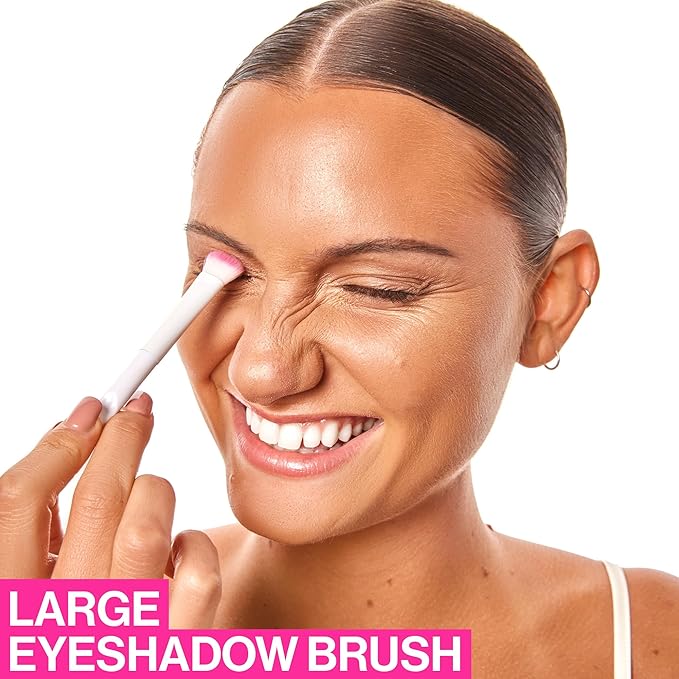 wet n wild Eyeshadow Brush, Precision Blending Application, Soft Synthetic Fibers, Ergonomic Handle for Comfortable Precision Control