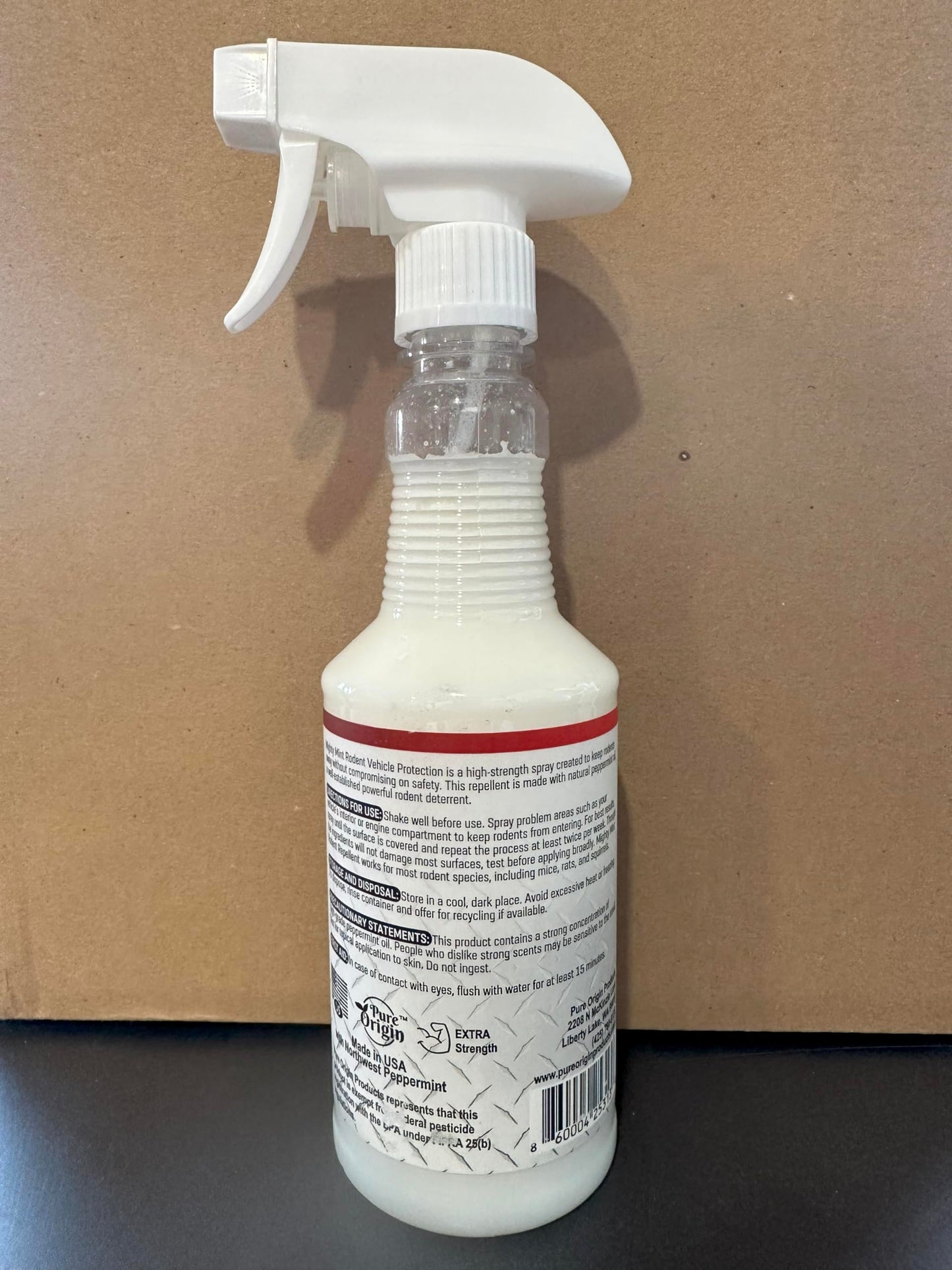Mighty Mint Peppermint Oil Rodent Repellent Spray for Vehicles – Natural Mouse & Rat Control for Car Engines, RVs, Trucks & Boats – Plant-Based, Extra-Strong Formula – 16 oz (Pack of 2)