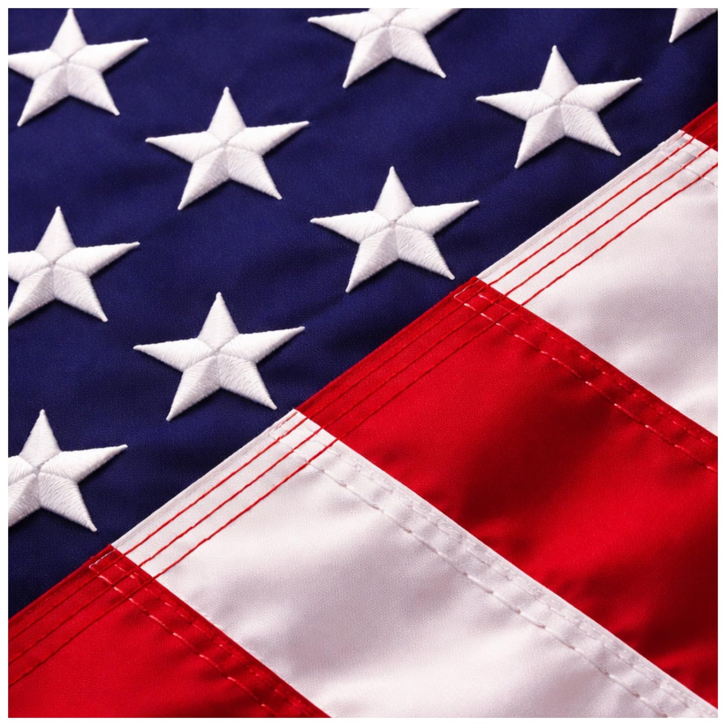 American Flags for Outside - 4x6 USA Flag With Embroidered Stars & Sewn Stripes â Heavy Duty UV Treated Polyester (Tougher Than Nylon), 70% More Fade Resistant