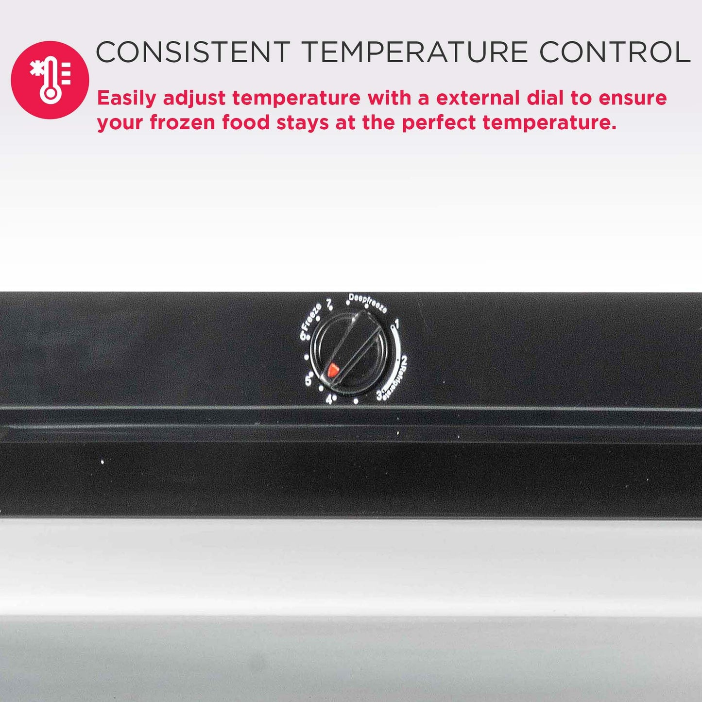 Frigidaire 10 Cu. Ft. Upright Convertible Fridge/Freezer, Reversible Door, Removable Glass Shelves, Adjustable Controls, Platinum Finish