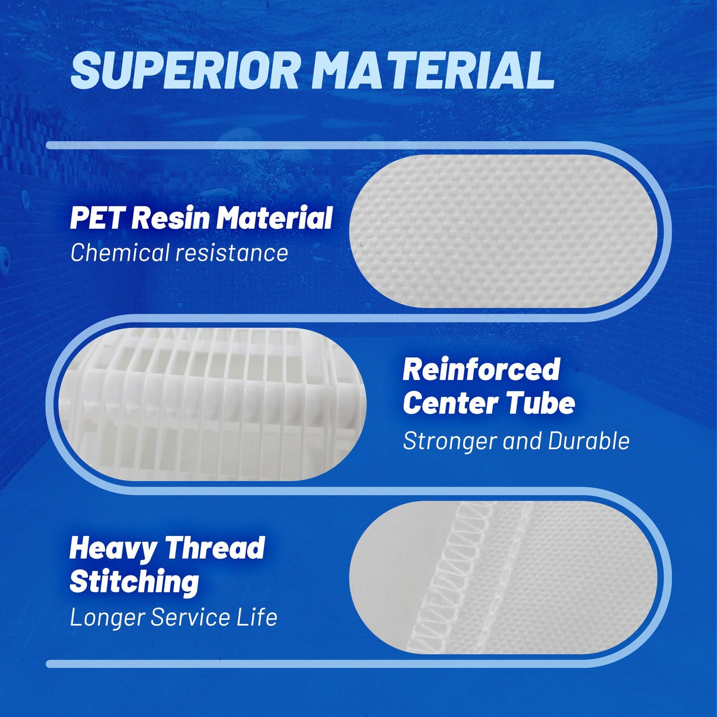 POOLPURE® FS-2005 DE Grid Pool Filter Replace FNS Plus 60, 59003000, Jandy DEL/DEV60, Hayward DE6020, DEX6000DA, DE6000, PFS3060, FC-9550, PG-1905, FG-1005, 60 Sq.Ft, 30" High, 7 Full+1 Partial