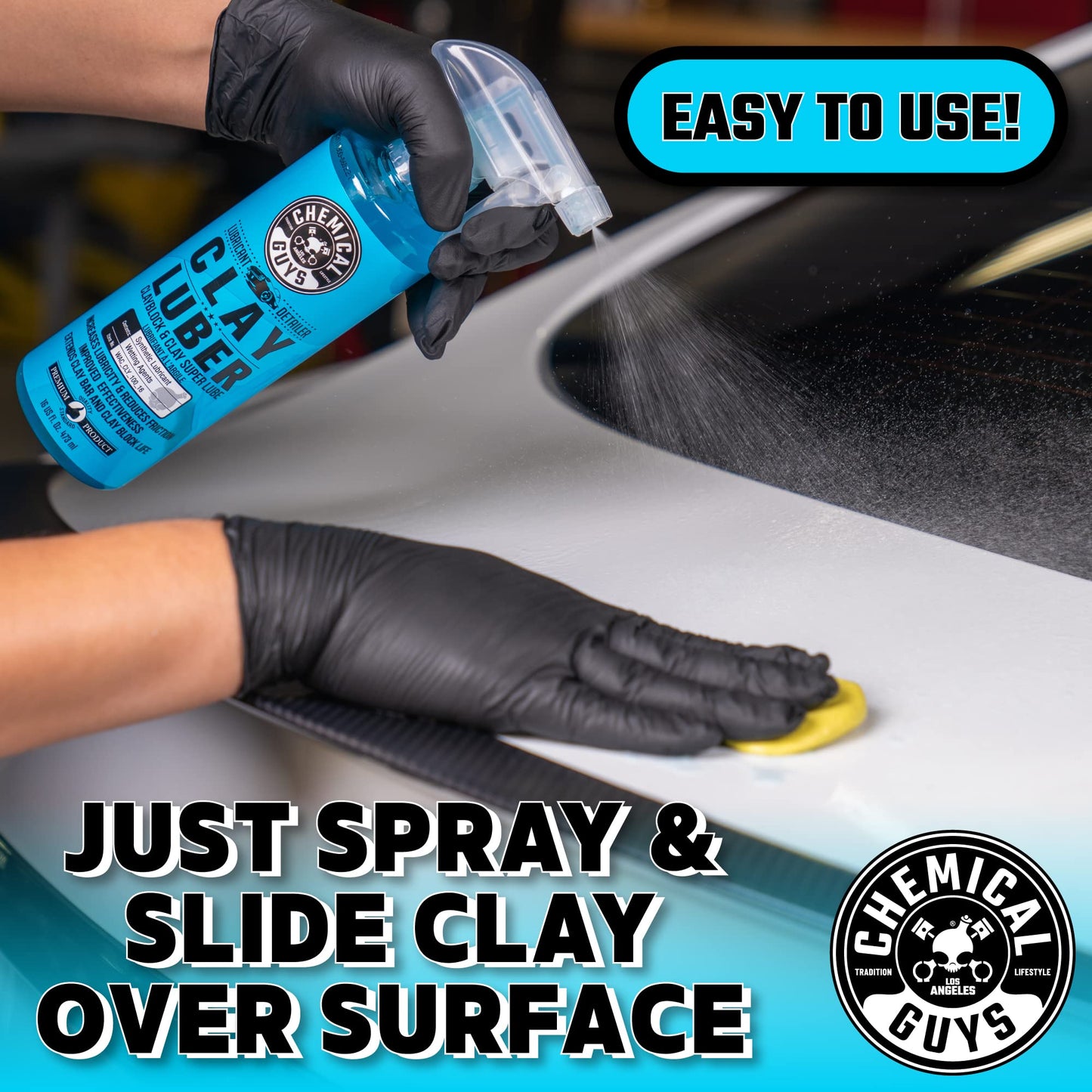 Chemical Guys WAC_CLY_100 Clay Luber Synthetic Lubricant with Wetting Agents for Clayblock and Car Detailing Clay (Works on Cars, Trucks, SUVs, Jeeps & More), 128 fl oz (1 Gallon)