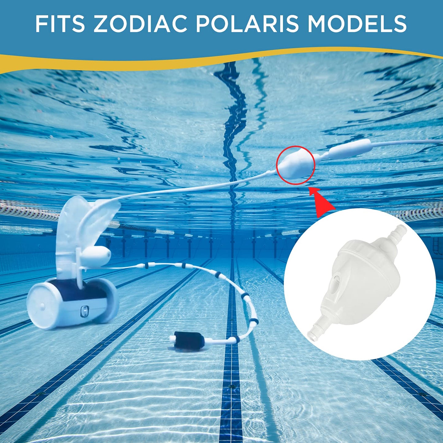 MAKHOON Upgraded G52 Backup Valve Replacement for Polaris Pool Cleaner Parts, Compatible with Polaris 180,280,380,480,3900 Pool Cleaner, The Valve Body has Been Reinforced，Longer Life Than Zodiac G52
