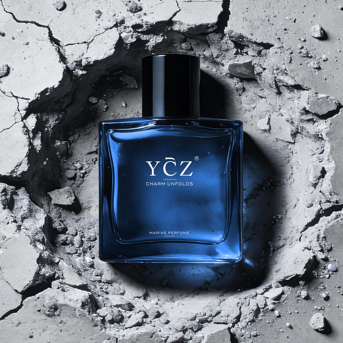 Ycz Charm Unfolds Marine Perfume for Men, 1.7 oz. Long Lasting Eau De Parfum Cologne For Men, Oriental Woody Fragrance - Ideal Special Occasions, Making it the Ideal gentlemen’s Gift