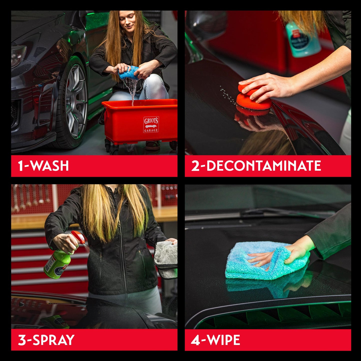Griot’s Garage Ceramic 3-in-1 Wax, SiO2 Spray for Cars, Trucks, and RV’s, Provides Protection and Water Beading on Paint, Wheels, Plastic, Rubber Trim, Chrome, and More, 10978, 22 oz