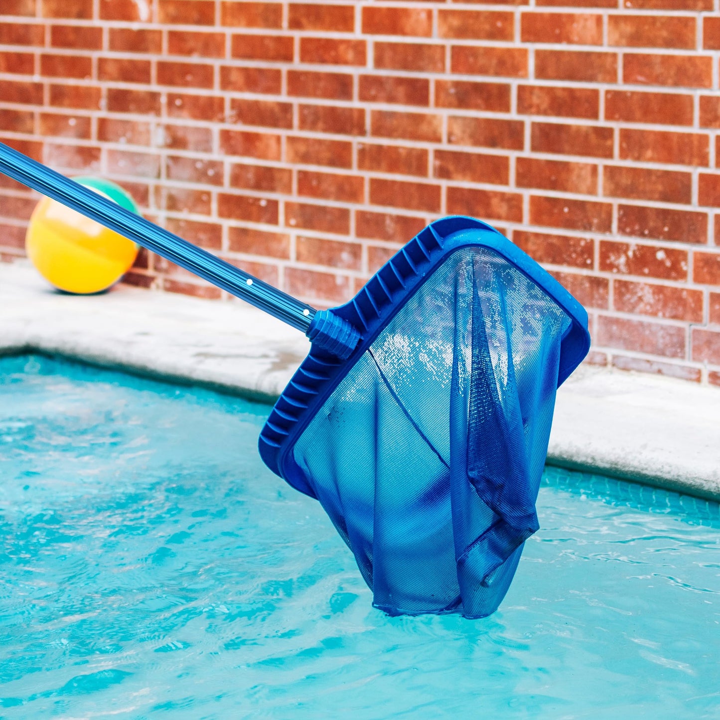 UNCO- Telescopic Pool Pole, 12Ft, Adjustable 3Piece Expandable Step-Up, Pool Brush Pole for Cleaning