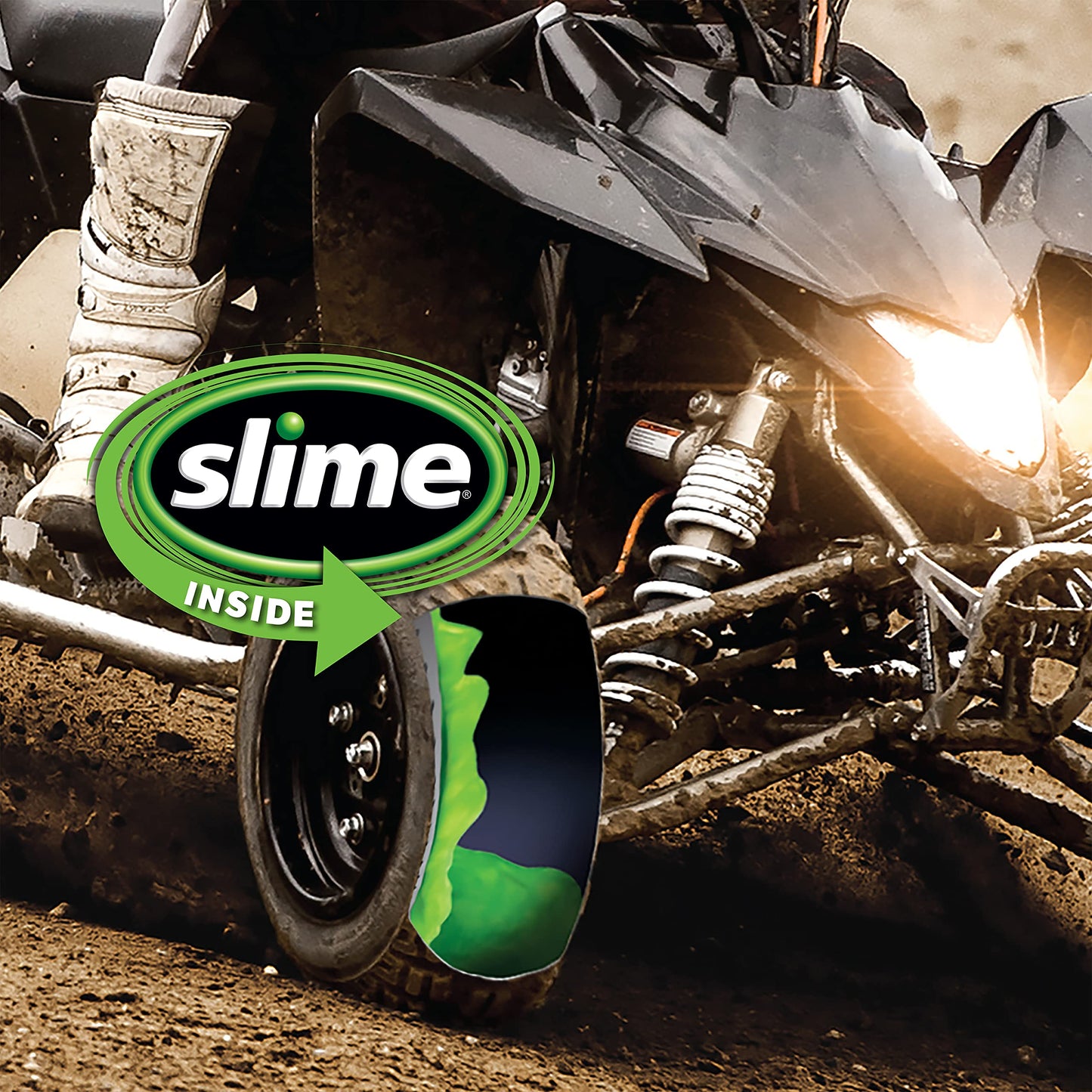 Slime 10163 Flat Tire Puncture Repair Sealant, Prevent and Repair, All Off-Highway Tubeless Tires, Non-Toxic, eco-Friendly, 1 Gallon jug