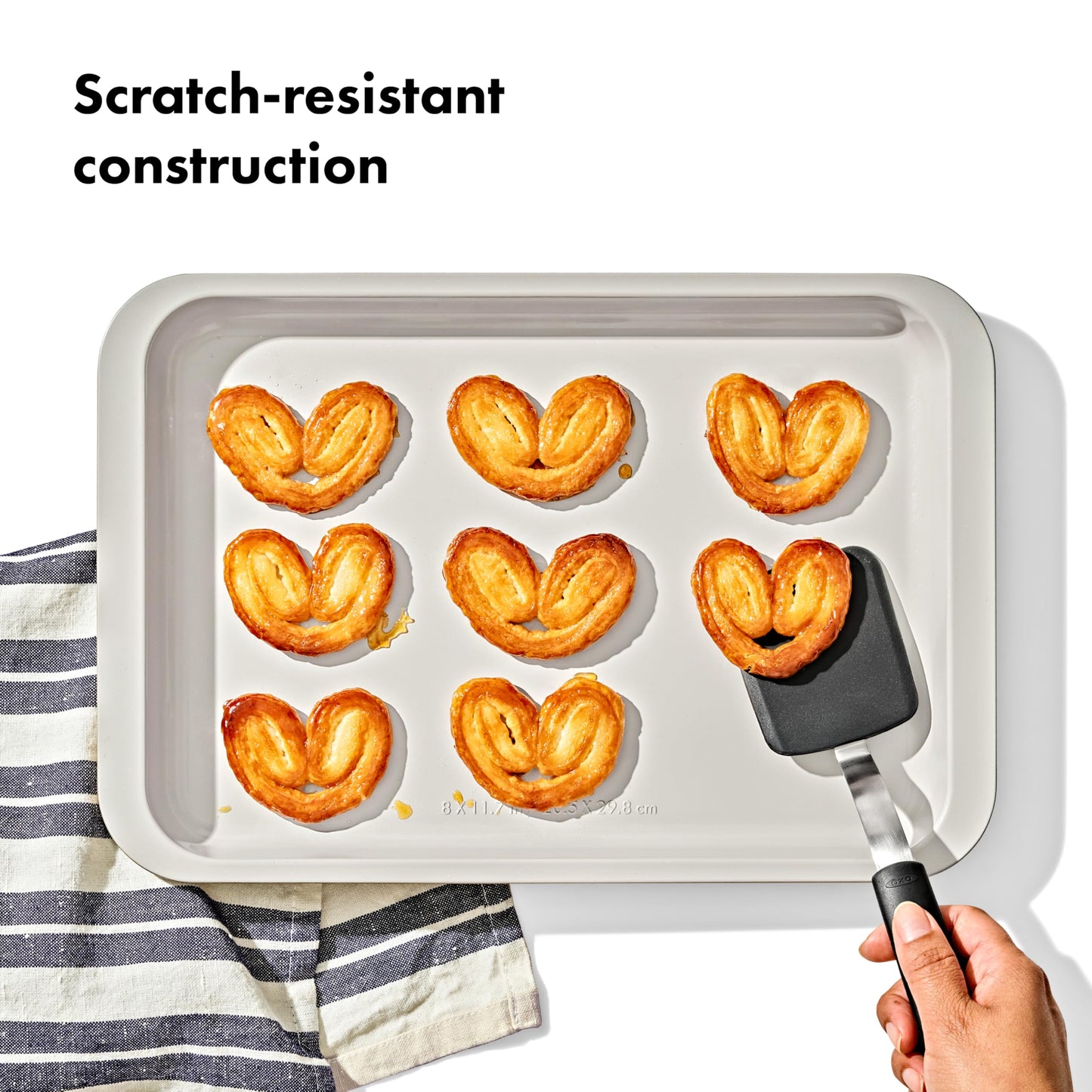 OXO Good Grips Non-Stick Pro Ceramic Coated Metal Bakeware Quarter Sheet Pan – Storm Blue