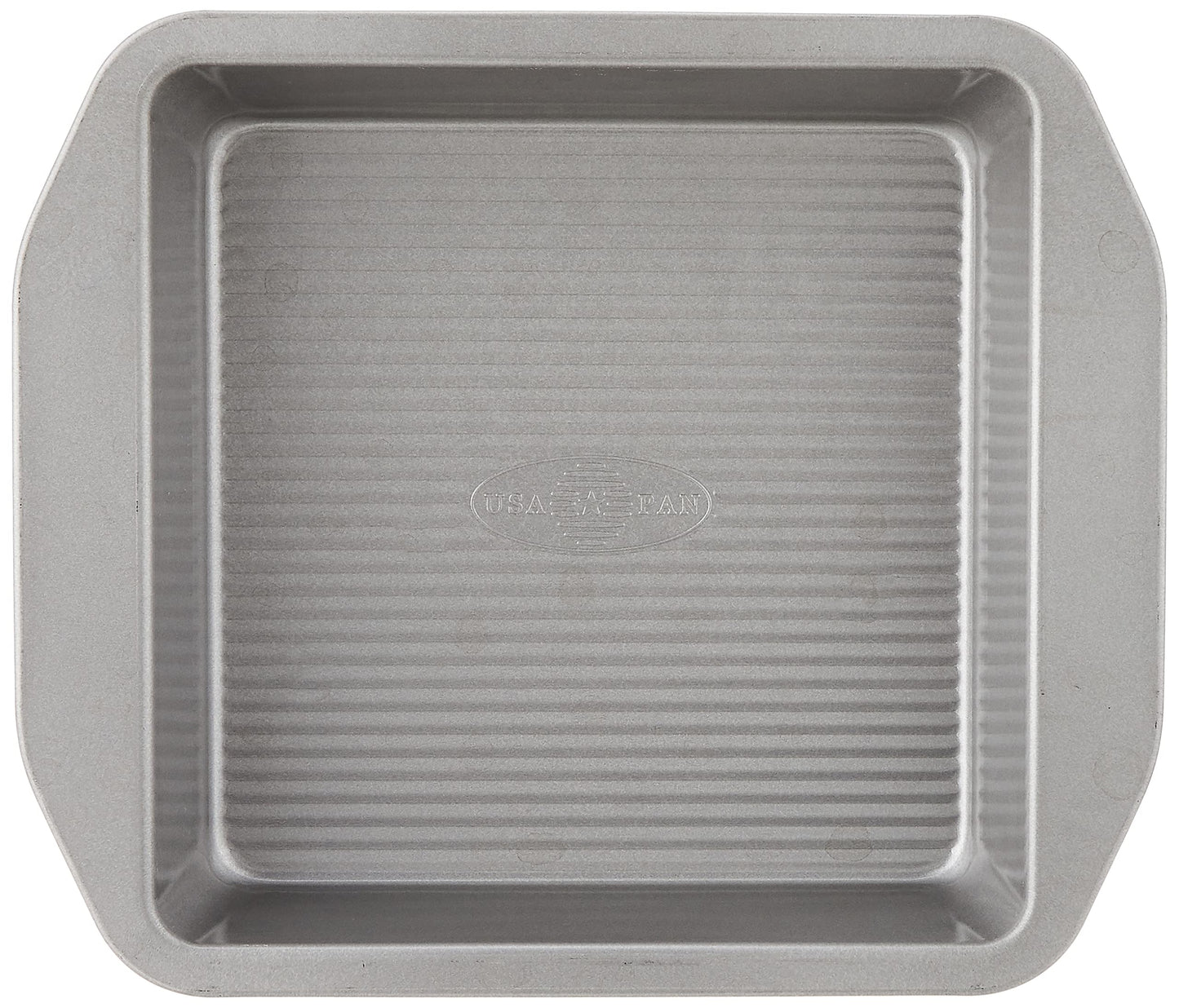 USA Pan 12-Cup Muffin Pan and 8-Inch Square Cake Pan Aluminized Steel Bakeware Set