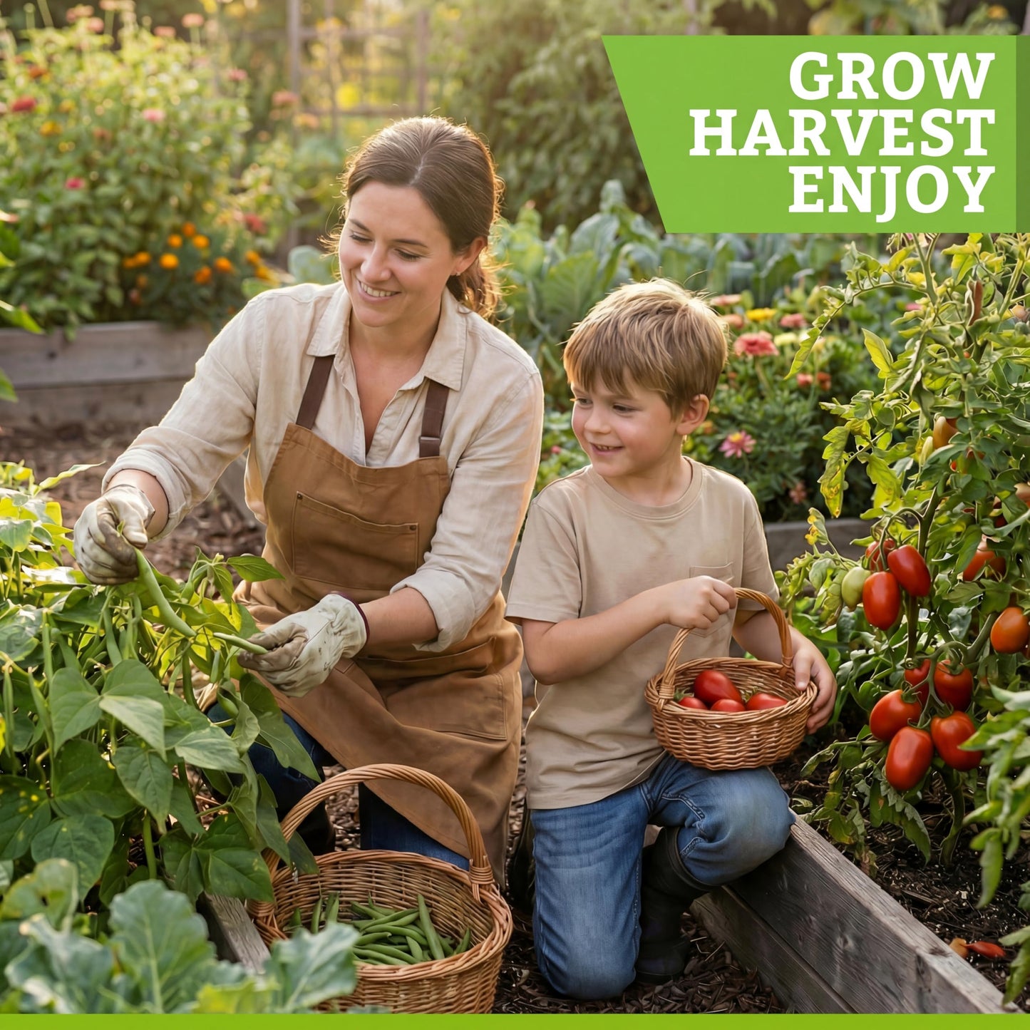 Culinary Vegetable & Herb Seeds Variety Pack - 30 Heirloom Non-GMO Garden Seeds for Planting, Seed Kit with Tools, Made in USA