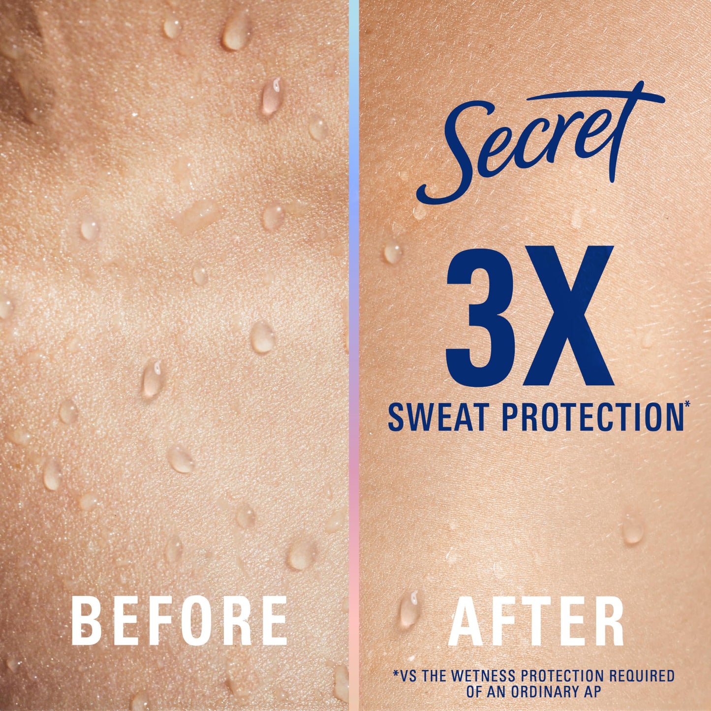 Secret Clinical Strength Antiperspirant Deodorant for Women, 100hr Sweat & Odor Protection, 3X Stress Protection with Hyaluronic Acid, Invisible Solid, Powder Protection Scent, 2.6 oz (Pack of 2)