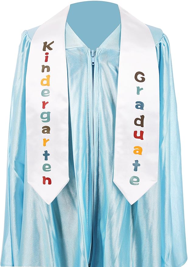 GraduationMall Kindergarten Preschool Graduation Sash, Printed Graduation Stole for Boys & Girls, Class of 2026 Ceremony Gift