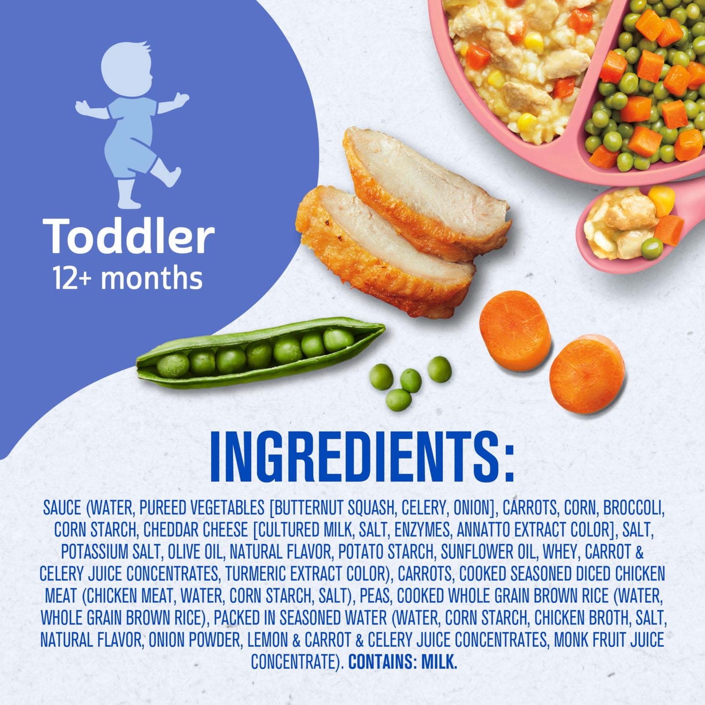 Gerber Toddler Food, Yellow Rice & Chicken, Mealtime for Toddler, 8PK