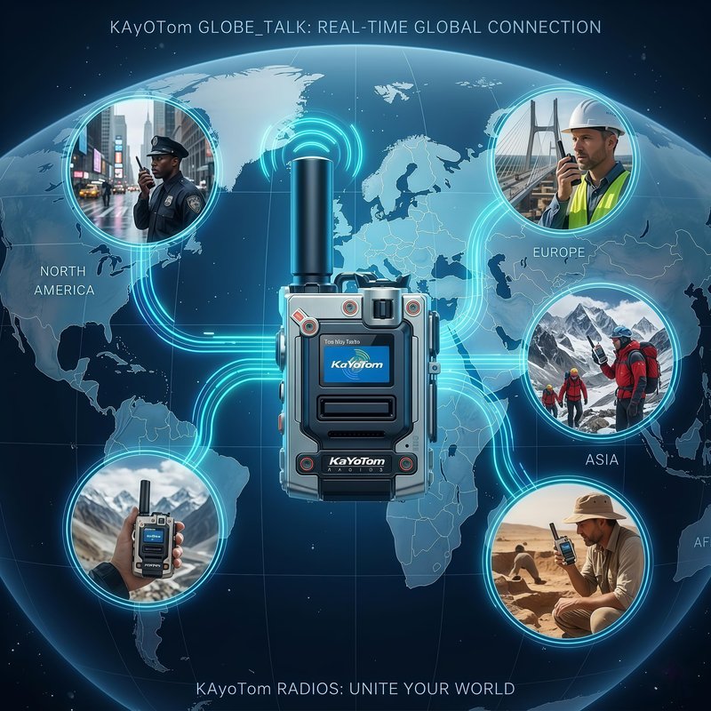 （Lifetime Free） Nationwide Walkie Talkie - Rapid PTT Unlimited Range Long Distance Global POC Two Way Radio for Family, Business, Outdoor Use, FCC Certified, Durable with Long Battery Life（9-Pack）