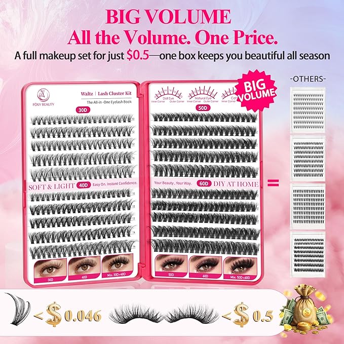Lash Clusters - Lash Clusters Lash Extension 0.07D Cluster Eyelash Extensions Eyelash Clusters Lashes Clusters Eyelash Extensions