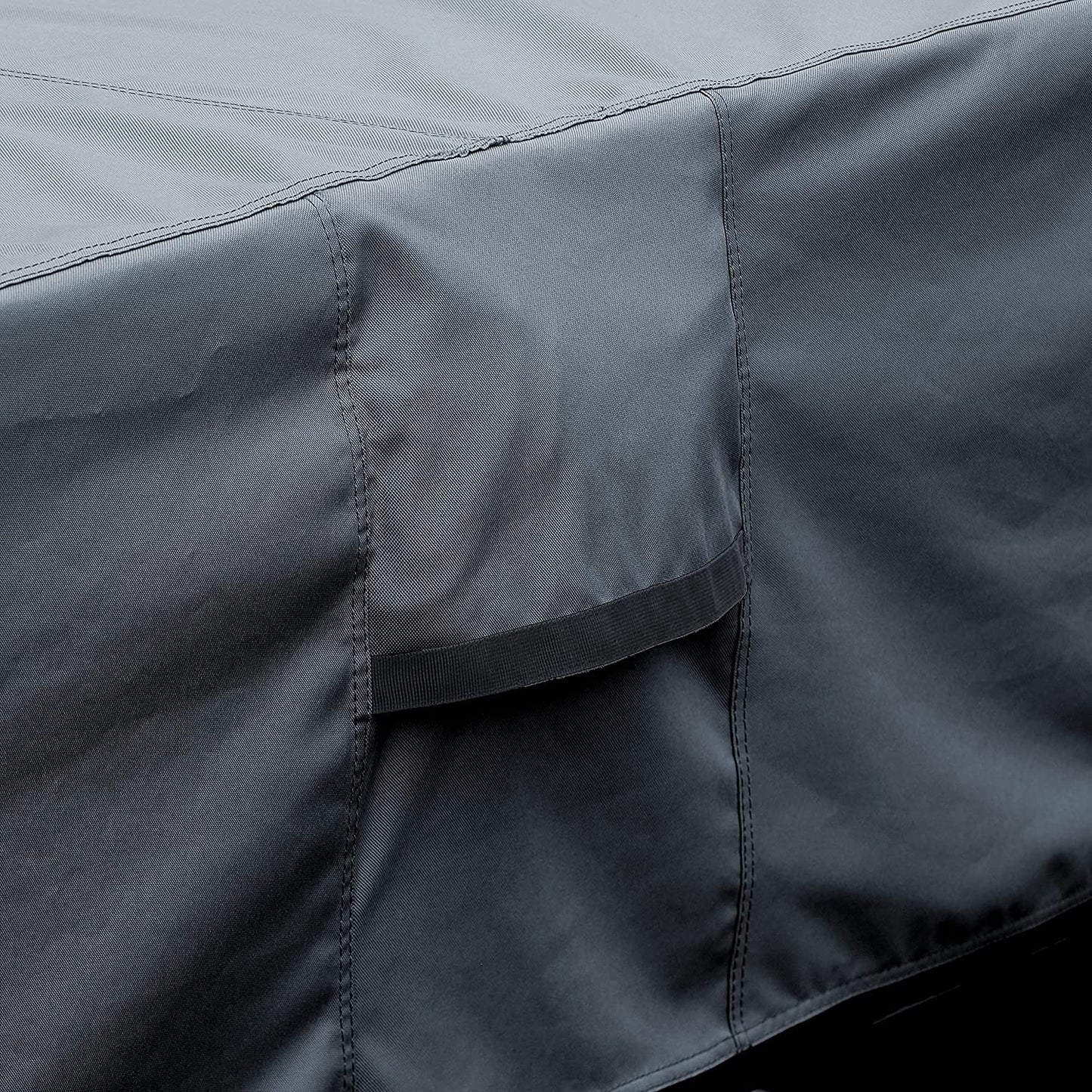 UCEDER Waterproof Hot Tub Cover -Outdoor Spa Cover Cap(Actual Size 93''x93 x20'' Fit 91''x91 x 20'') 600D Heavy Duty Polyester Hot Tub Cover Protector(Dark Gray)