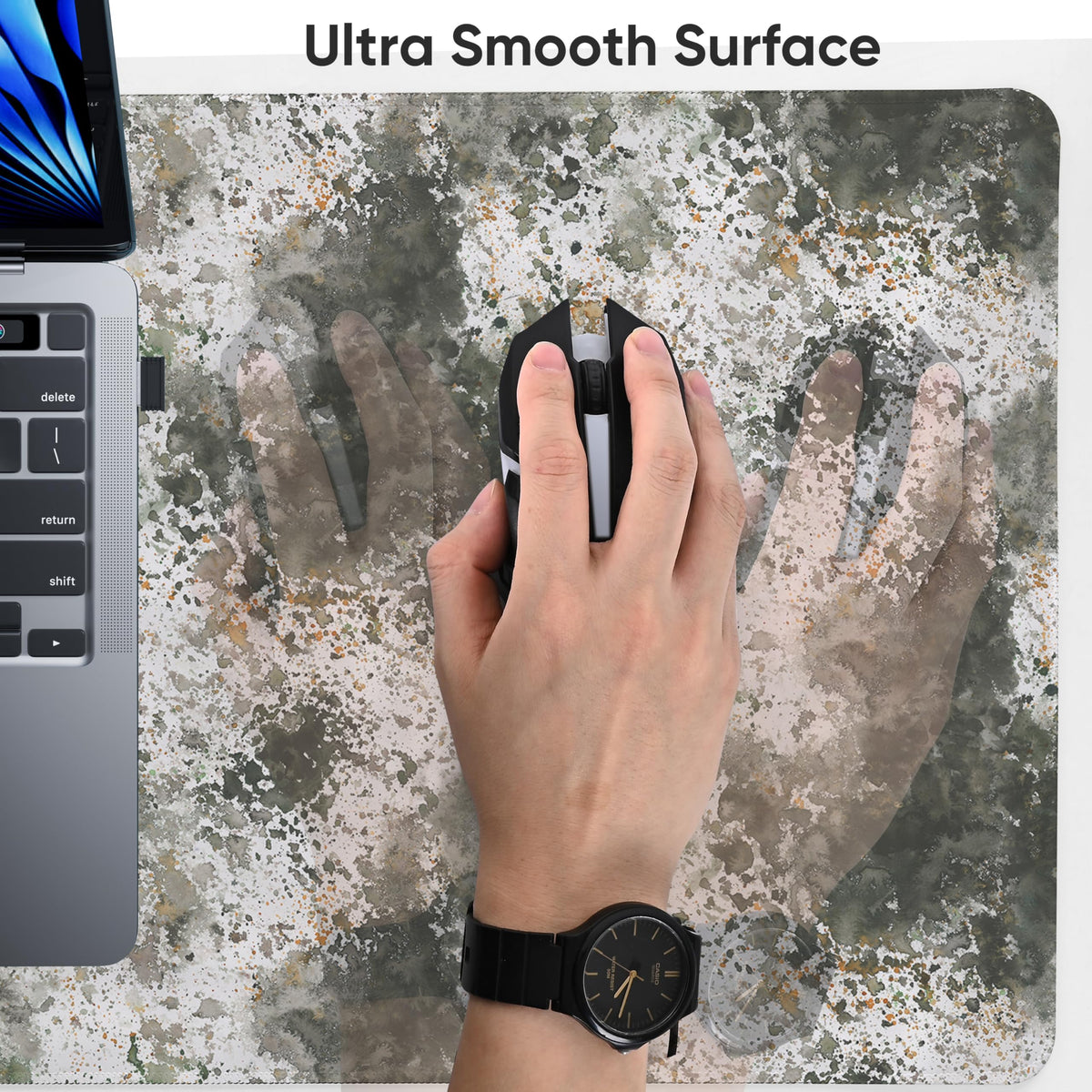 icolor Extended Gaming Mouse Pad,Stitched Edges XXL Large Desk Mat,Non-Slip Base Keyboard Desk Pads for Home Office & Gamers,35.4 x 15.7 in Desk Blotter Pad Protector (DeskMat002, 35.4 x 15.7 in)