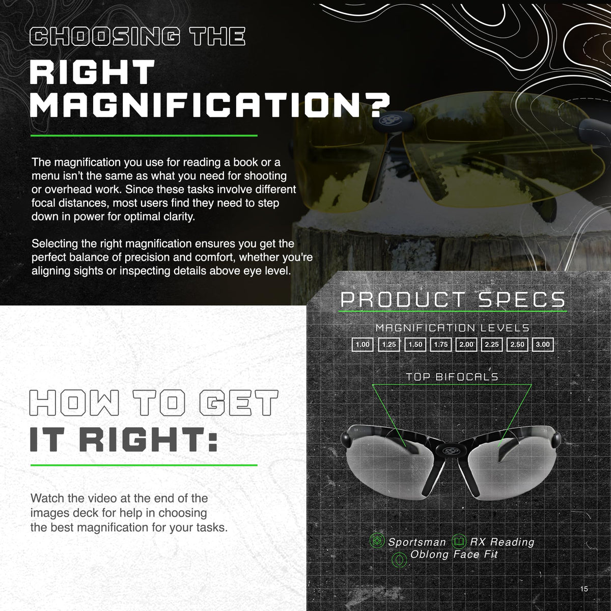 First Responder's Choice! Tactical Shooting Glasses for Front Sight Focus 99% of Inaccuracy Occurs When You Can’t See Your Sights. Maintains a Natural Shooting Stance. Top Focal® Anti-Fog, ANSI Z87.1+