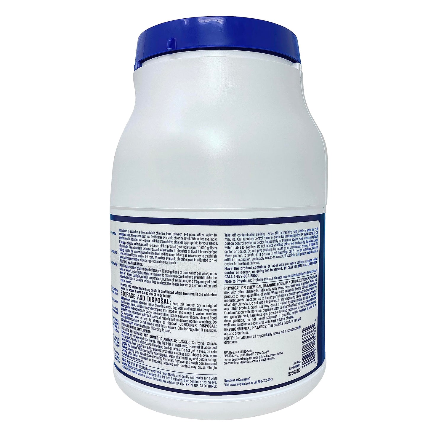 BioGuard SilkGuard Complete 3” Chlorinating Tablets, 7.5 lb, Chlorine Tablets for Sanitizing Swimming Pools