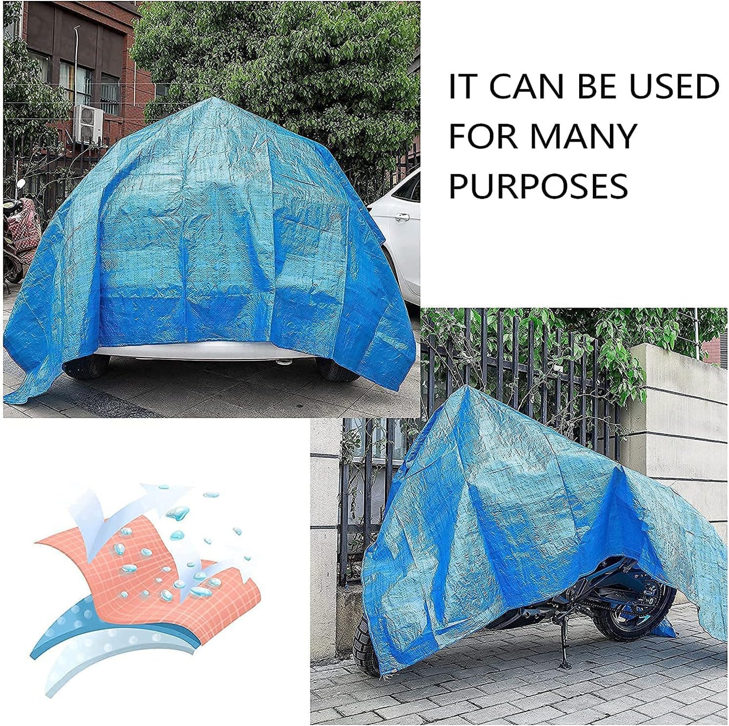 codree 9.7 x 6.7 Ft Rectangular Pool Ground Cloths- Waterproof PE Swimming Pool Ground Cloth- Dust-Proof Heavy Duty Square Ground Cloth Pool Tarp for Above Ground Pools