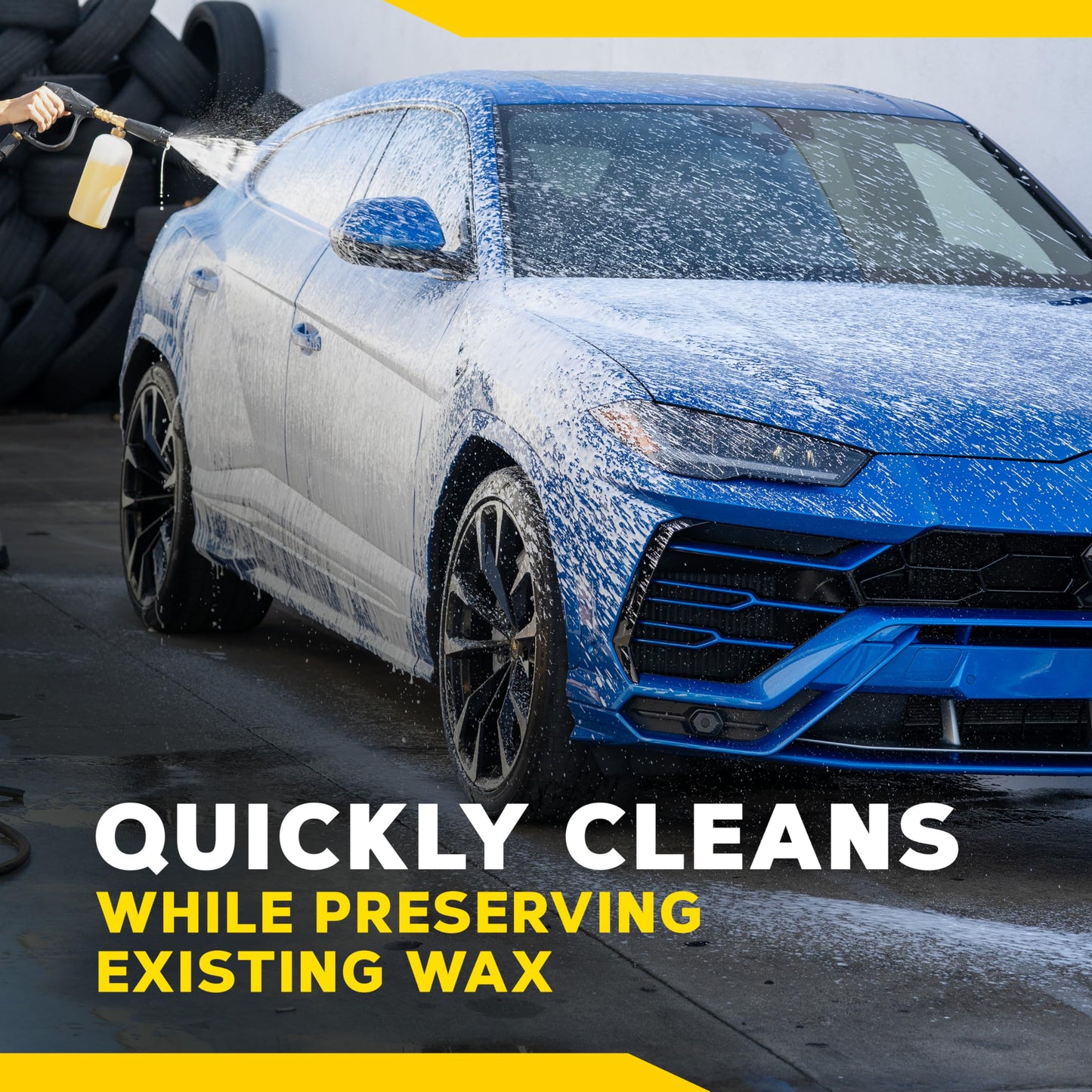 Meguiar's Gold Class Car Wash – Premium Foaming Car Wash Soap, High Gloss Finish, Safe for Clear Coats, Deep Cleans without Removing Waxes, Car Detailing Supplies for Cars, Trucks & SUVs – 1 Gal