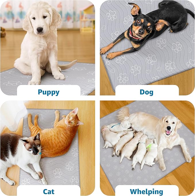 IMPROVIA® Extra-Large Waterproof Dog Mat – Jumbo Washable Playpen Floor Protector, Non-Slip Pet Pad, Heavy-Duty 72”x72”