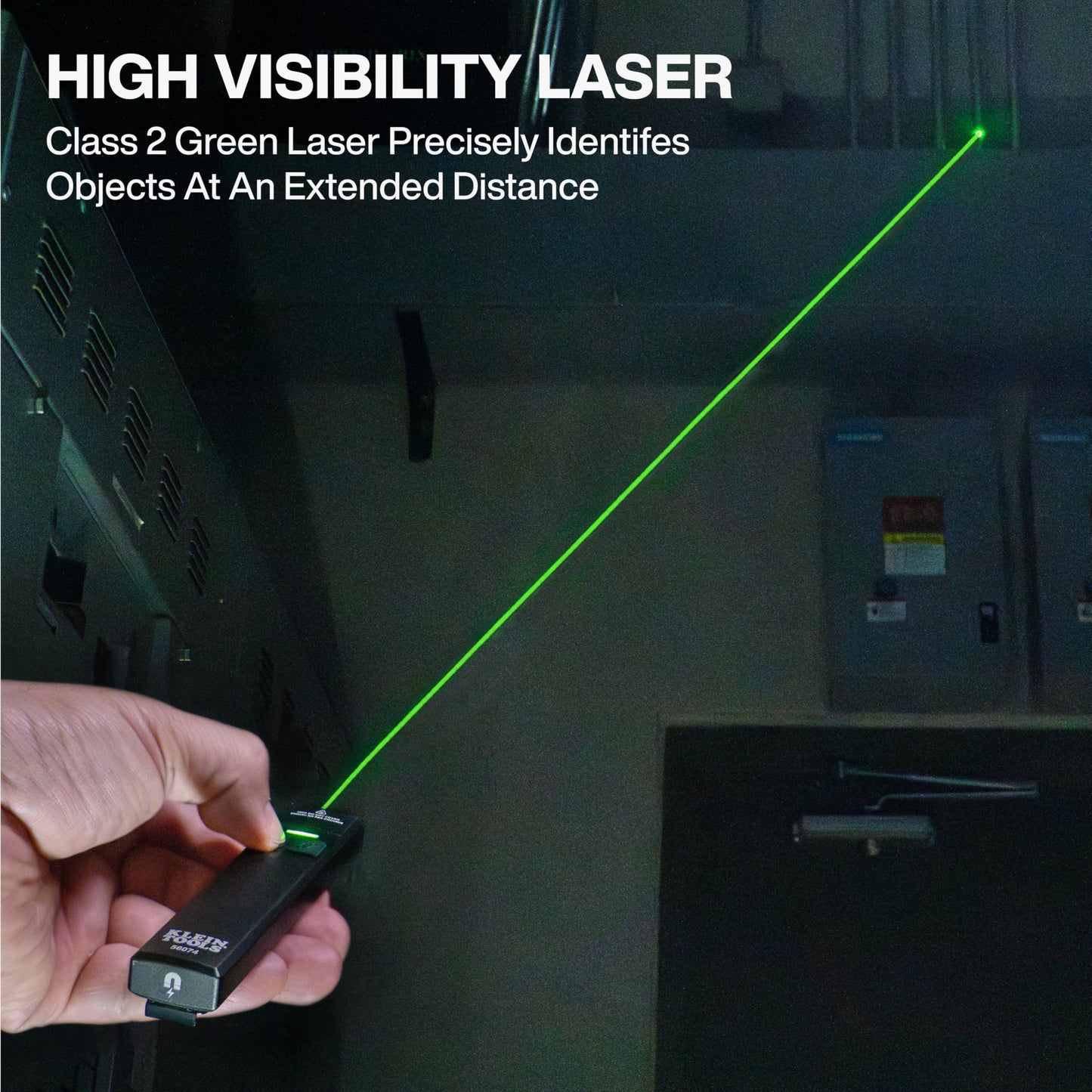 KLEIN TOOLS 56074 EDC Pocket Flashlight with Green Laser, Three Brightness Modes up to 1000 Lumens with Turbo Mode, Built-in Floodlight, <1mW, 510 to 530nm, Class 2, Rechargeable