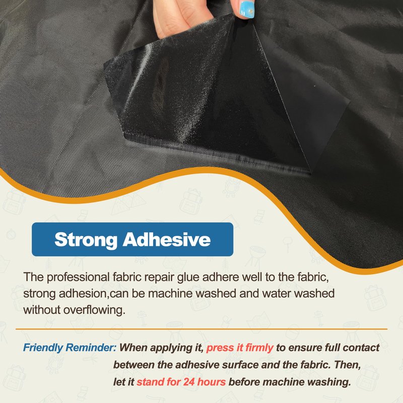 KING MOUNTAIN Self Adhesive Nylon Fabric Repair Patch, 5×8 Inches 8 Pcs, Quick Down Jacket Repair Patch, Waterproof Outdoor Gear Patch Kit for Tent,Backpacks,Umbrella, Gloves, Sleeping Bag (Red)