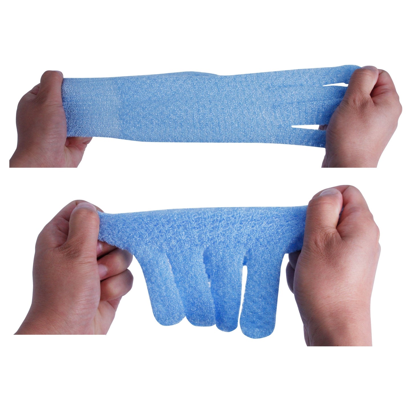 Evridwear Exfoliating Glove for Shower Men and Women, Dual Texture Bath Body Scrub Gloves Dead Skin Cell Remover for Home Spa, Massage,with Hanging Loop (3 Pairs)