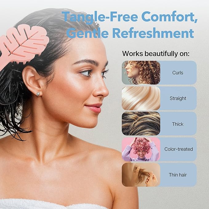Sylune Scalp Massager Brush 2-Pack Ã¢ÂÂ Leaf-Grip Shampoo Scrubber for Deep Clean & Hair Care, Gentle for All Hair Types