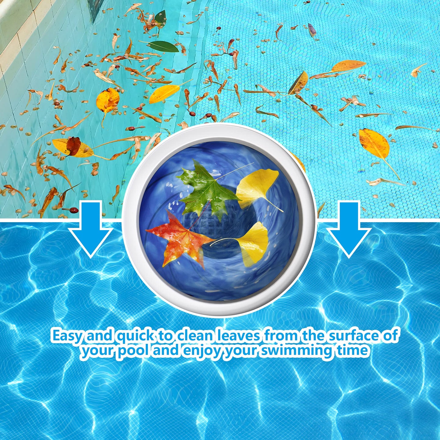 Watayo 2 PCS Pool Skimmer Basket Turbocharger, 8 Inch Pool Skimmer Basket Vortexes, Pool Cleaner Basket Fittings for In Ground Pool Reduce Cleaning Times