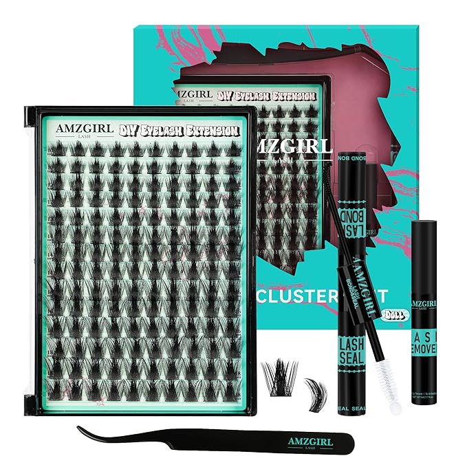 Manga Lash Clusters Kit 168pcs C Curl Fairy Eyelash Extension with Individual Lashes Bond and Seal Waterproof,Eyelashes Glue Remover,Lash Applicator for Volume Anime Lashes Cluster(Doll,C-10-18mm Kit)