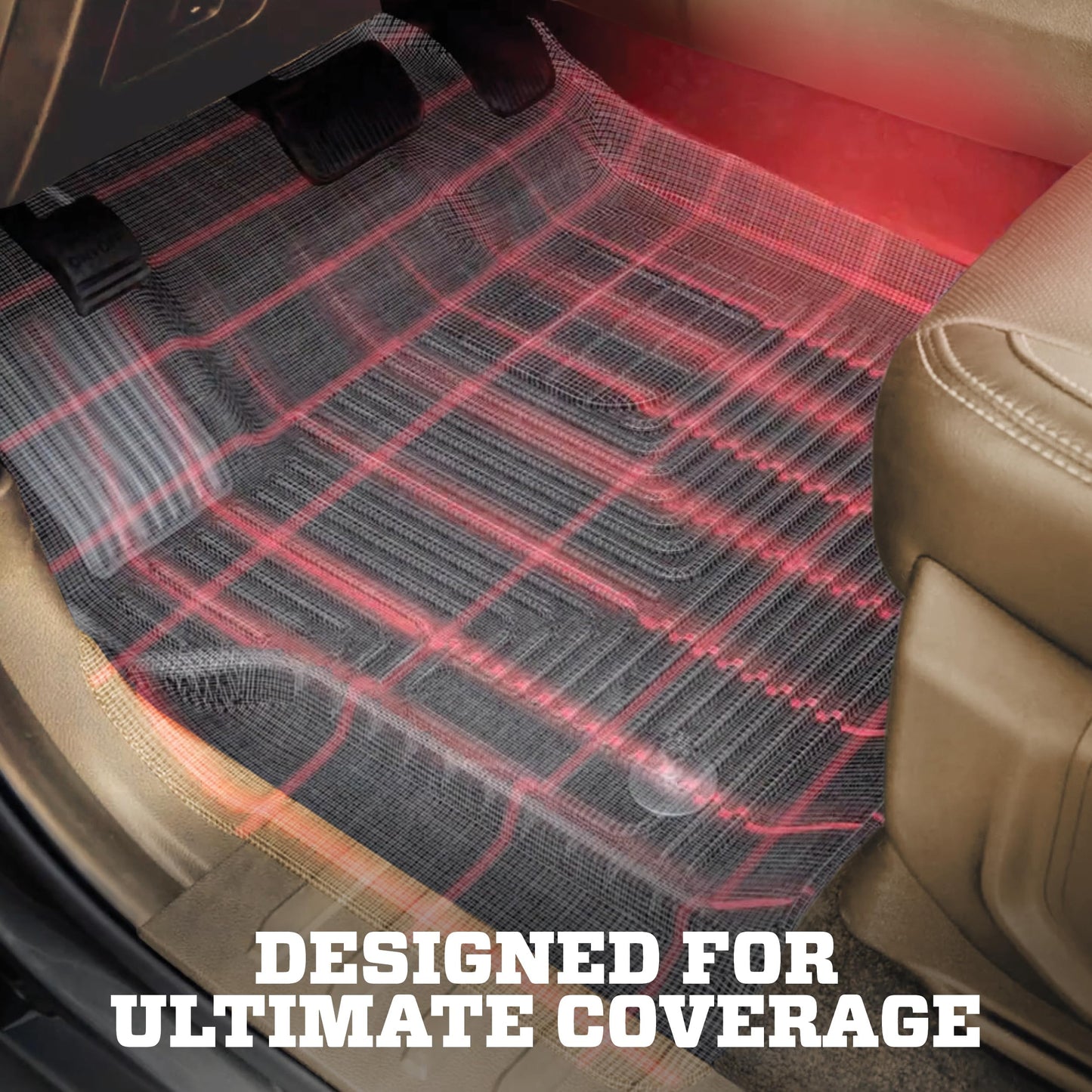Husky Liners Weatherbeater Floor Mats | Fits 2015-2026 Ford F-150, 22-25 Lightning, SuperCrew (Crew Cab) & SuperCab (EXT Cab) | Front Row, 2-pc Black - 18361