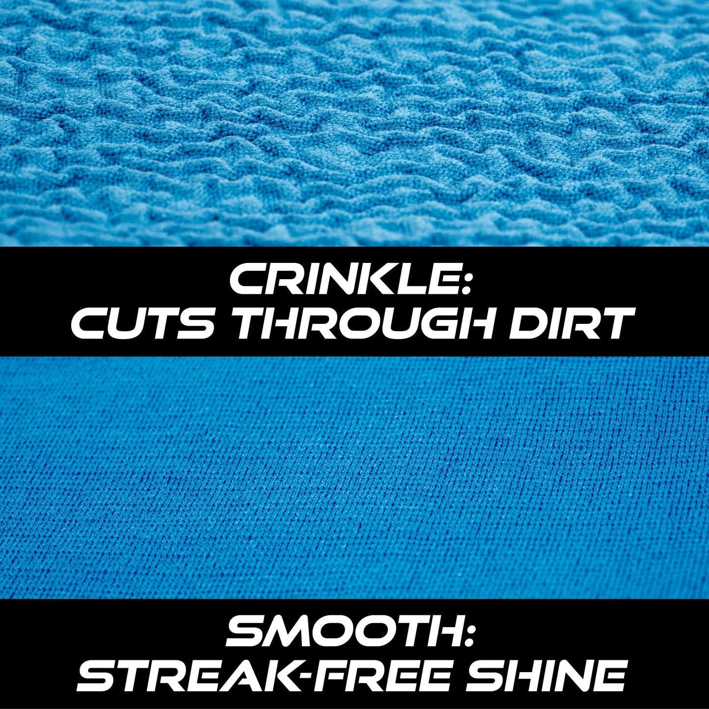 VIKING Glass Microfiber Cleaning Cloth for Car and Home, Glass Towels for Mirror, and Picture Frames, and Car Detailing Kit, 16 inch x 16 inch, Blue, 4 Pack